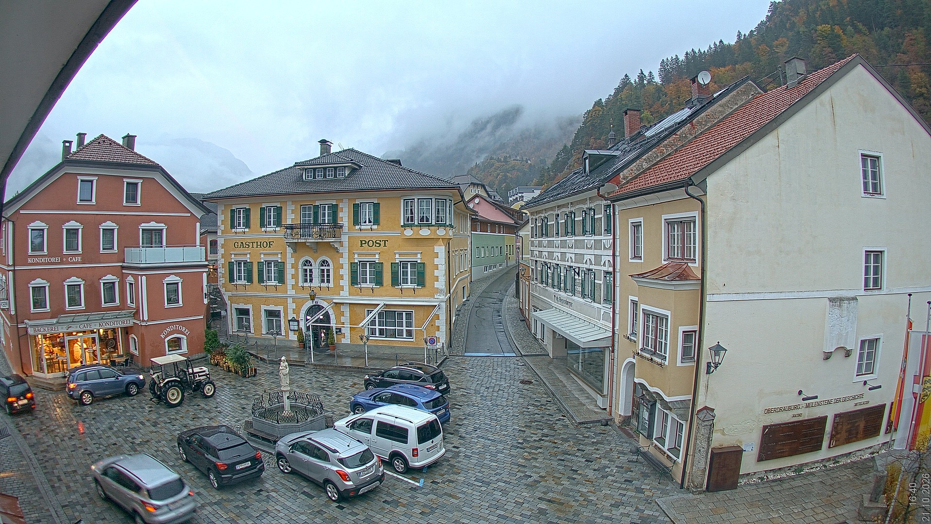 Archiv Foto Webcam Marktplatz Oberdrauburg