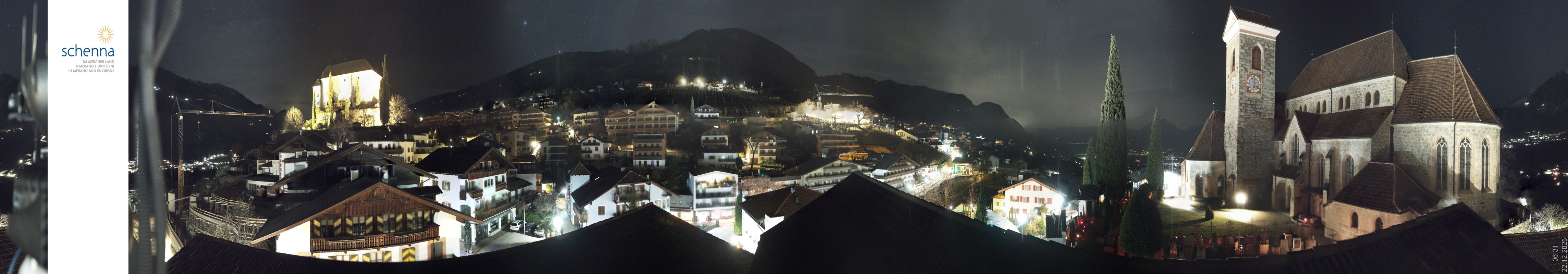 Archiv Foto Webcam Panoramablick Schenna