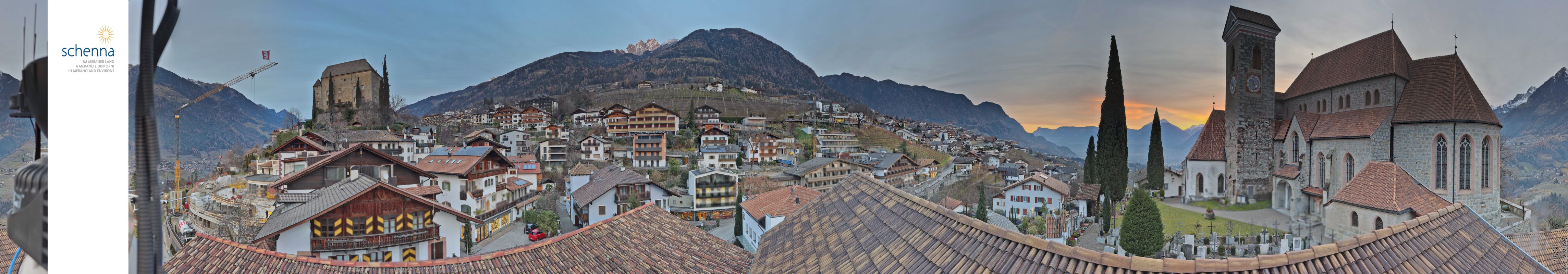 Archiv Foto Webcam Panoramablick Schenna