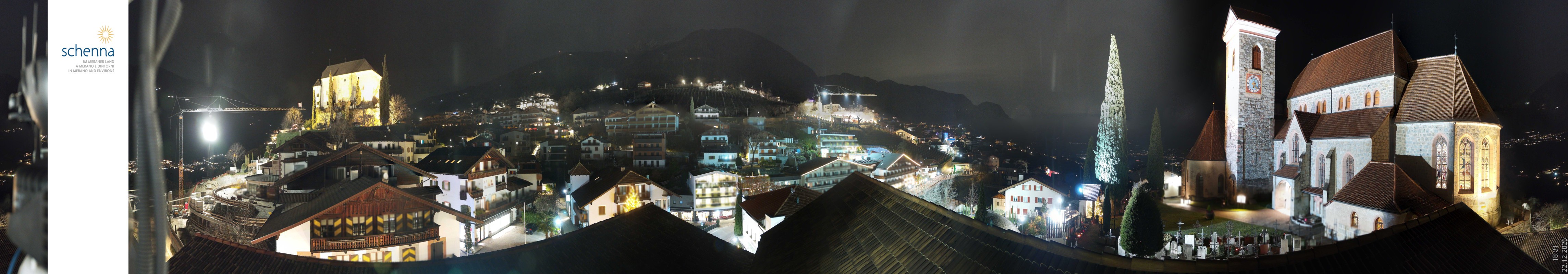 Archiv Foto Webcam Panoramablick Schenna