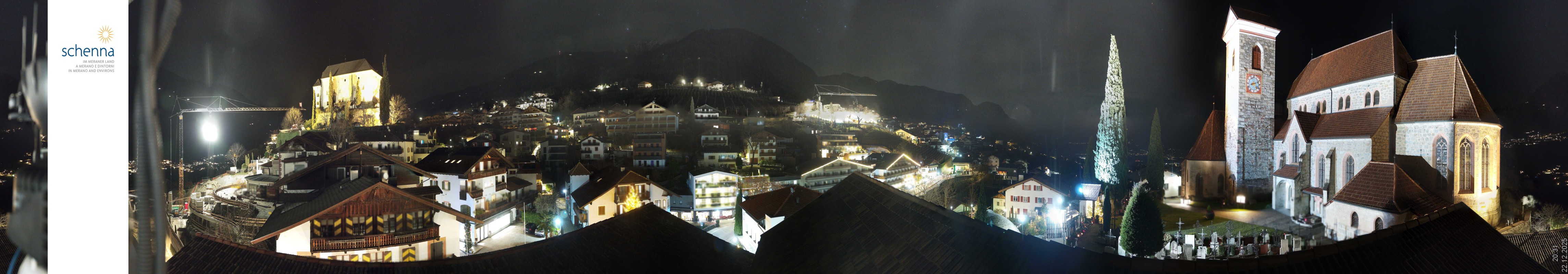 Archiv Foto Webcam Panoramablick Schenna