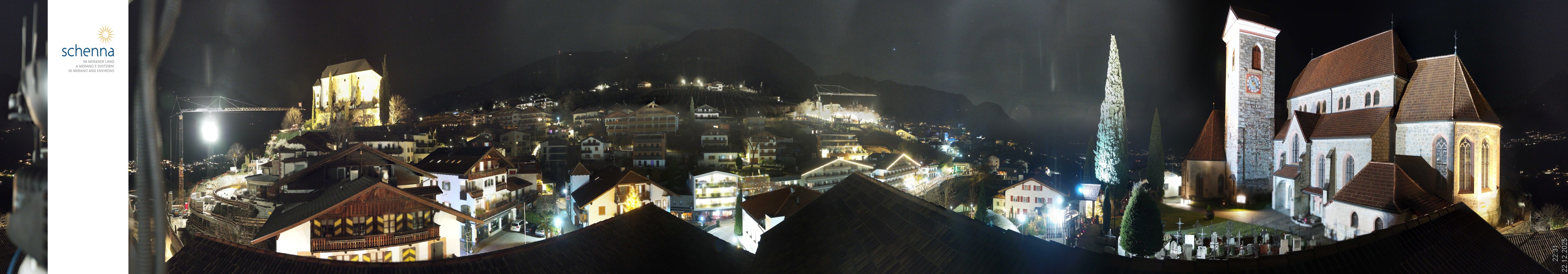 Archiv Foto Webcam Panoramablick Schenna