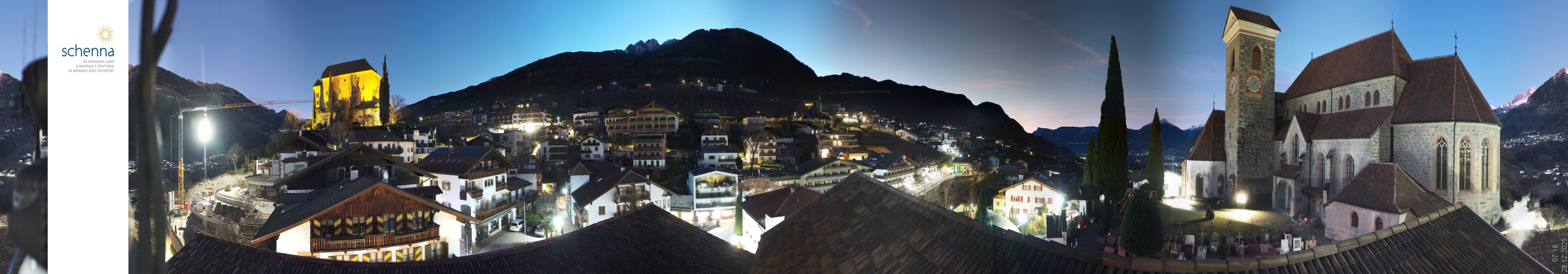 Archiv Foto Webcam Panoramablick Schenna