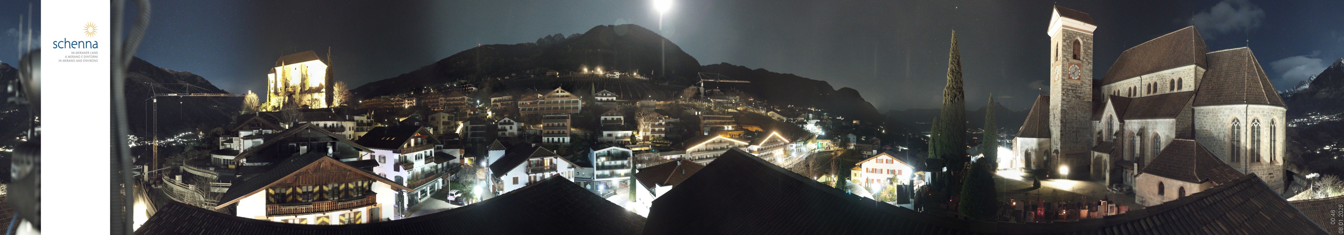 Archiv Foto Webcam Panoramablick Schenna