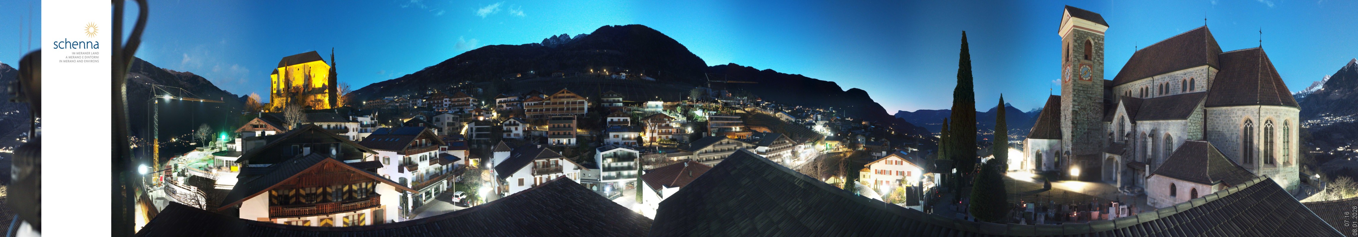 Archiv Foto Webcam Panoramablick Schenna