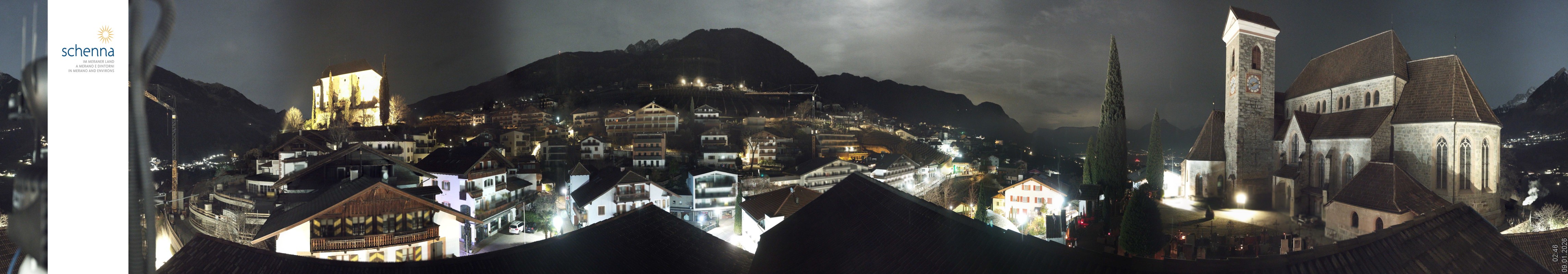 Archiv Foto Webcam Panoramablick Schenna