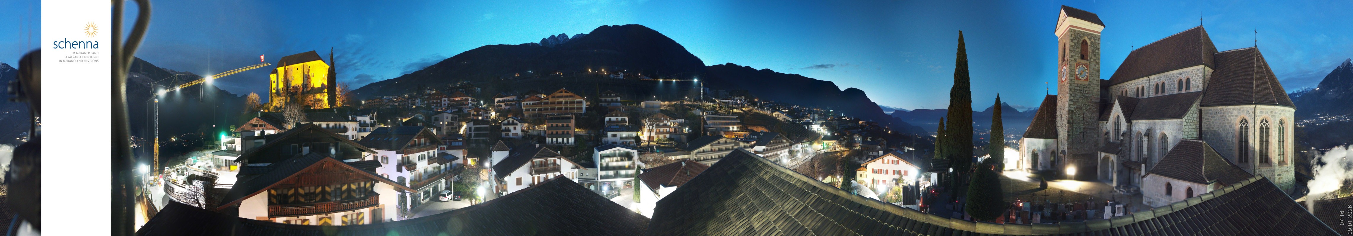 Archiv Foto Webcam Panoramablick Schenna