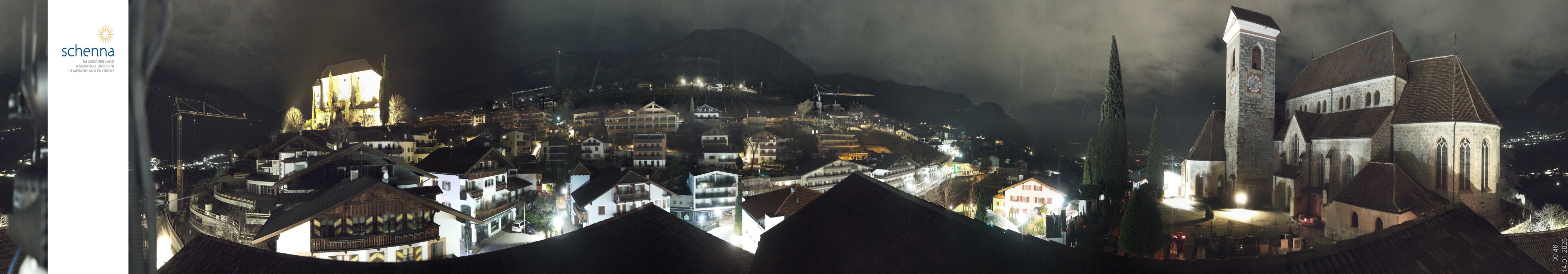 Archiv Foto Webcam Panoramablick Schenna