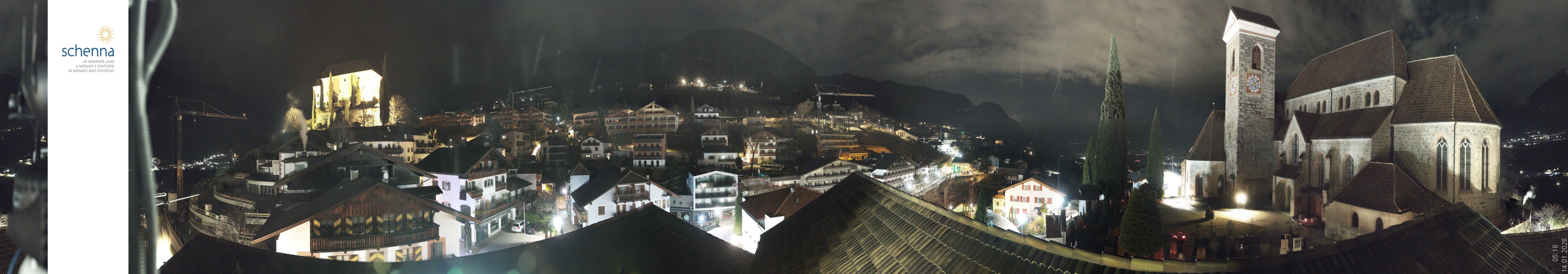 Archiv Foto Webcam Panoramablick Schenna