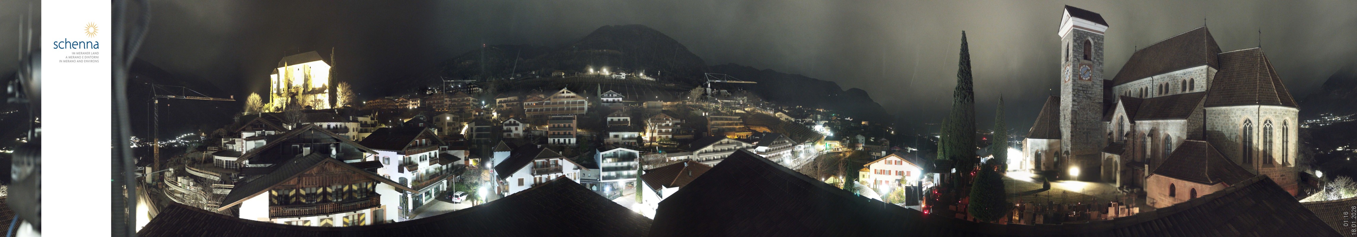 Archiv Foto Webcam Panoramablick Schenna