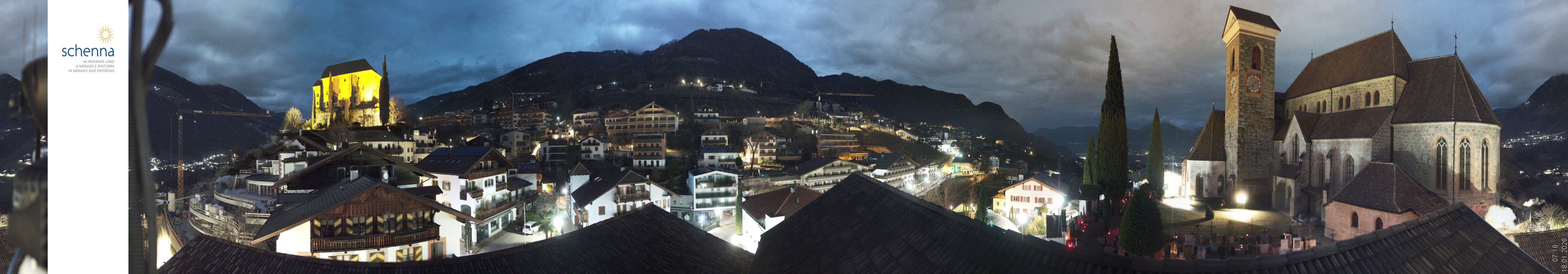 Archiv Foto Webcam Panoramablick Schenna