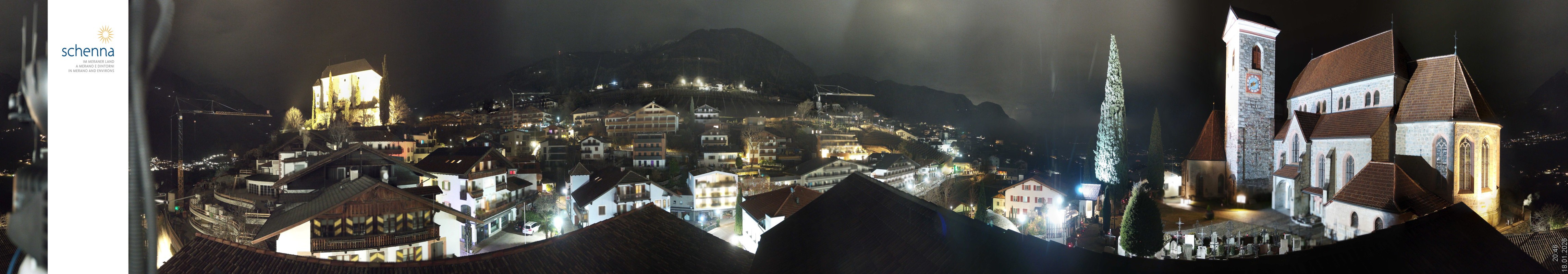 Archiv Foto Webcam Panoramablick Schenna