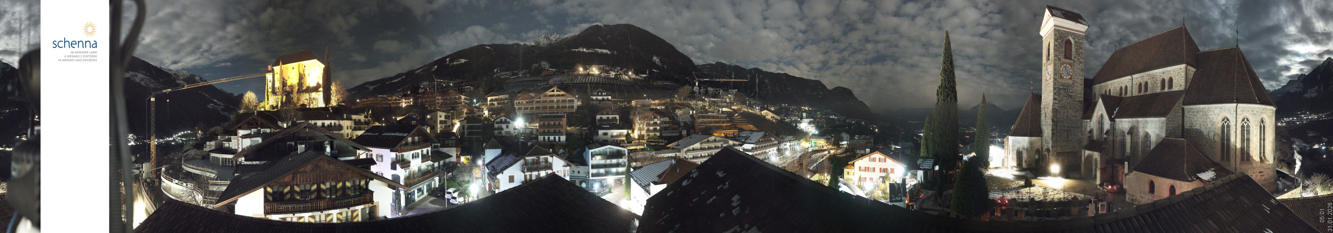 Archiv Foto Webcam Panoramablick Schenna