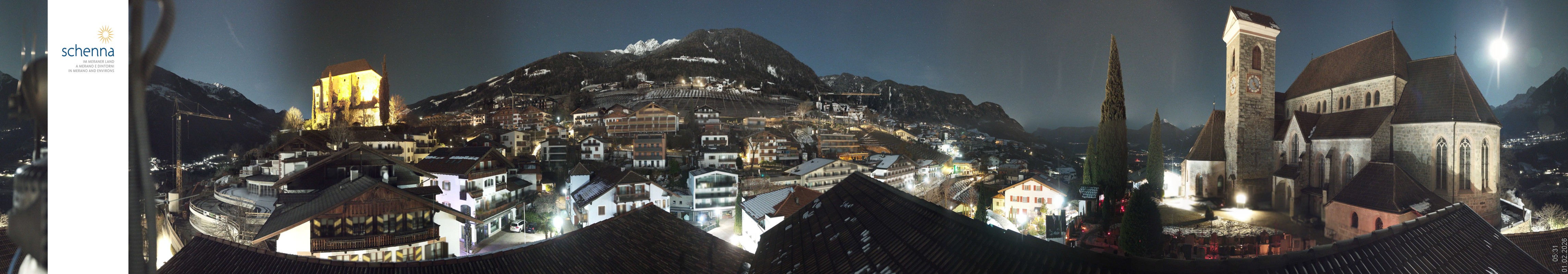 Archiv Foto Webcam Panoramablick Schenna