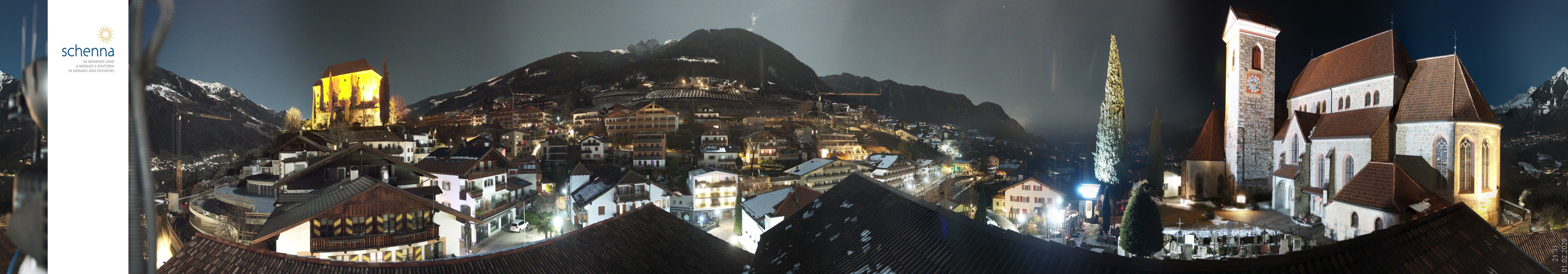 Archiv Foto Webcam Panoramablick Schenna