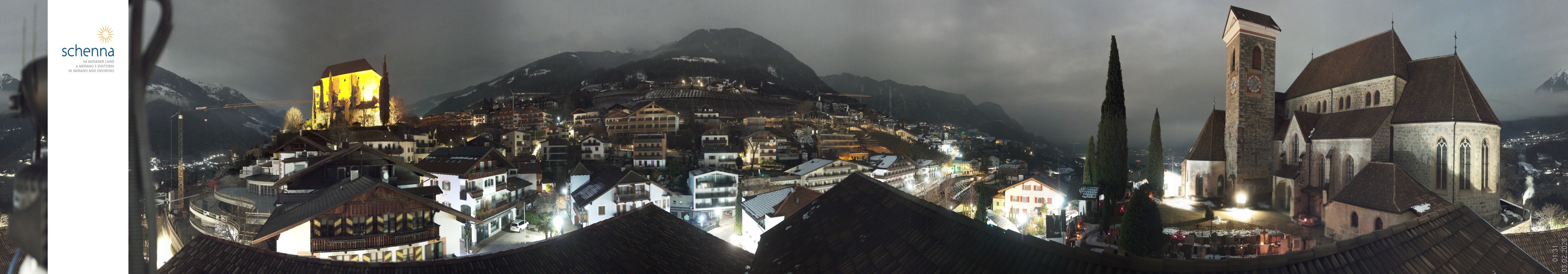 Archiv Foto Webcam Panoramablick Schenna