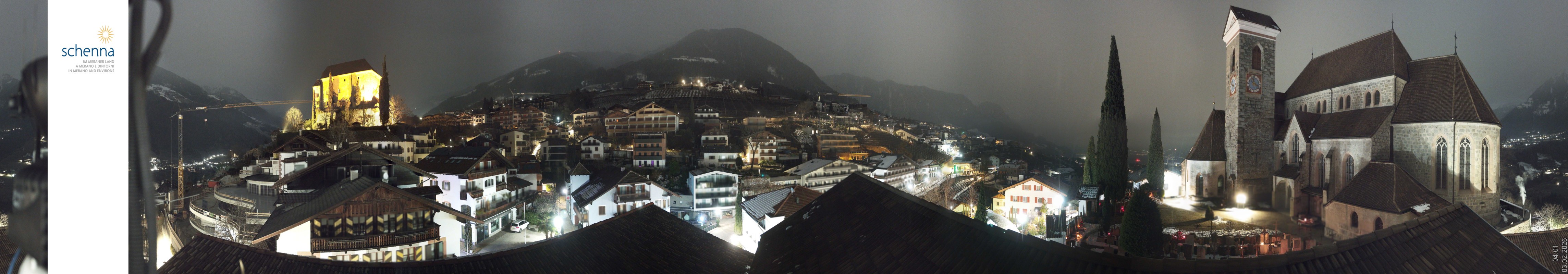 Archiv Foto Webcam Panoramablick Schenna