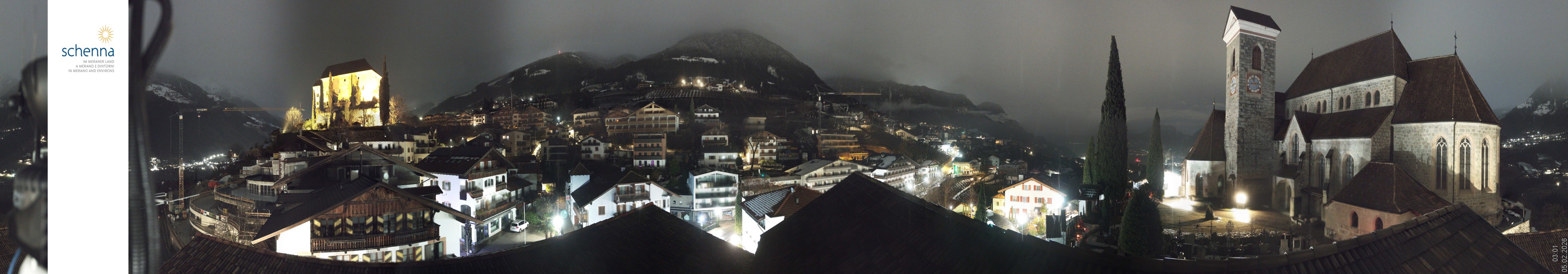 Archiv Foto Webcam Panoramablick Schenna