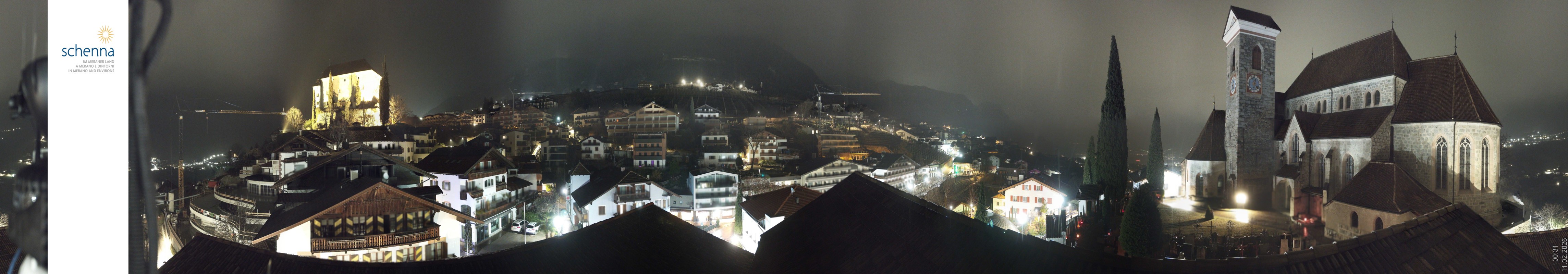 Archiv Foto Webcam Panoramablick Schenna