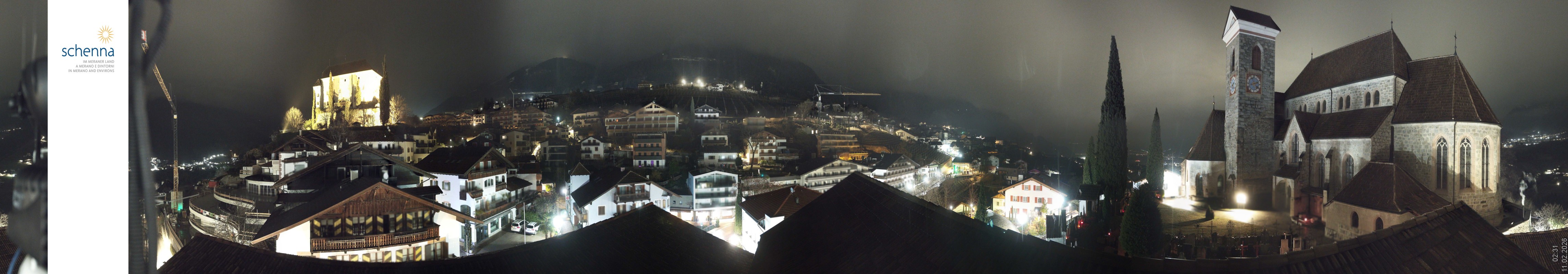 Archiv Foto Webcam Panoramablick Schenna