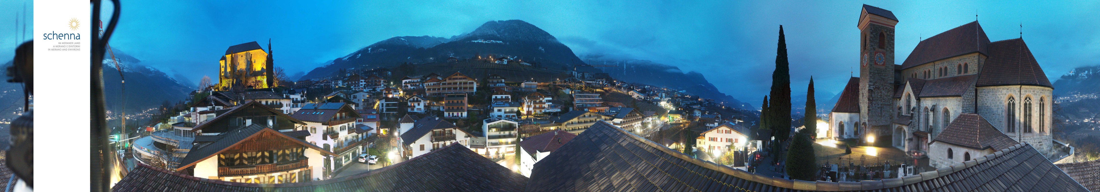 Archiv Foto Webcam Panoramablick Schenna