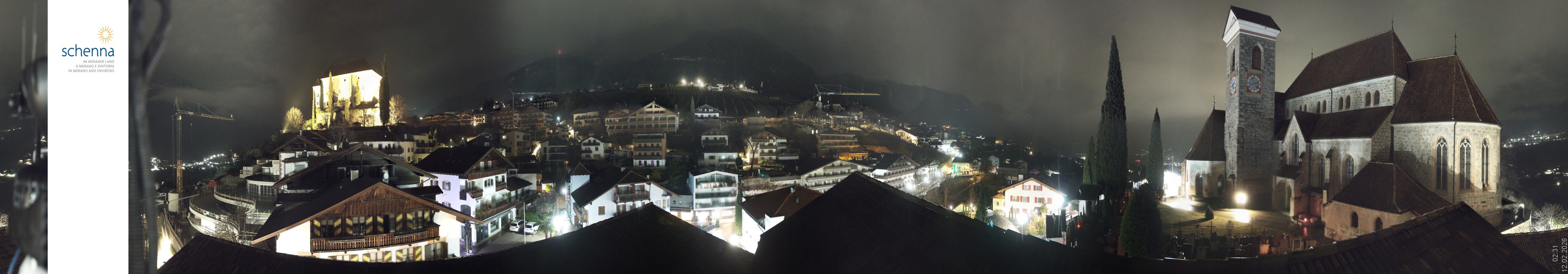 Archived image Webcam Panoramic View of Schenna
