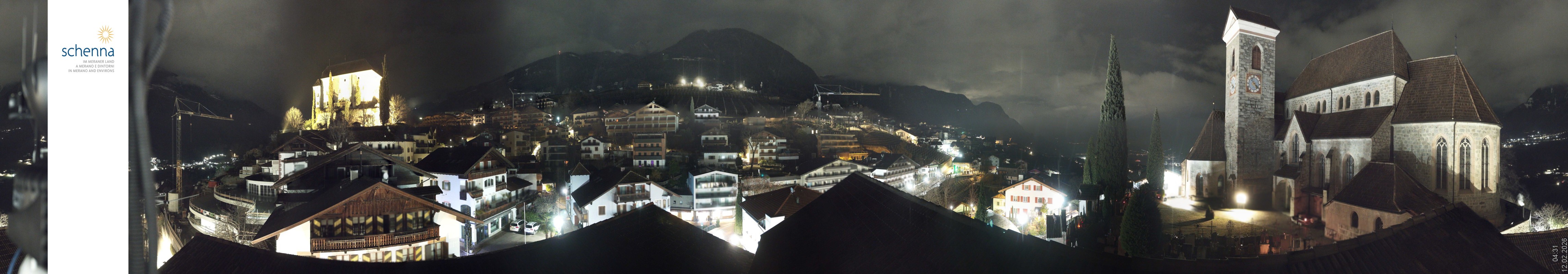 Archived image Webcam Panoramic View of Schenna