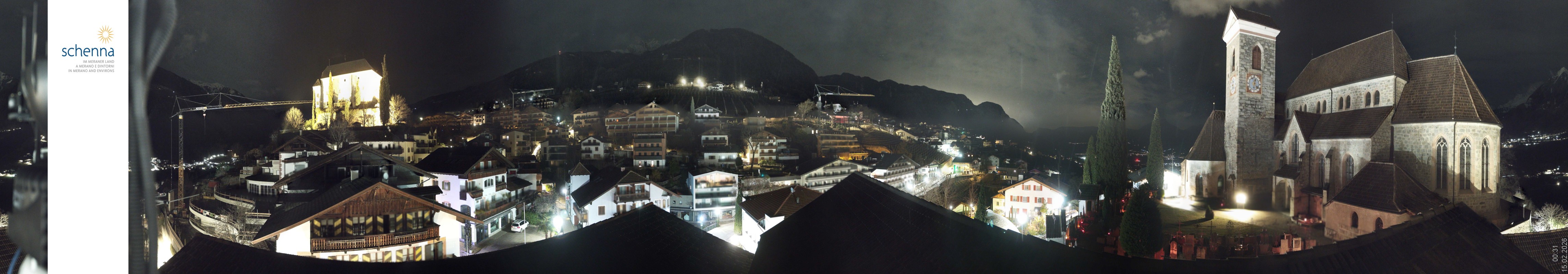 Archived image Webcam Panoramic View of Schenna