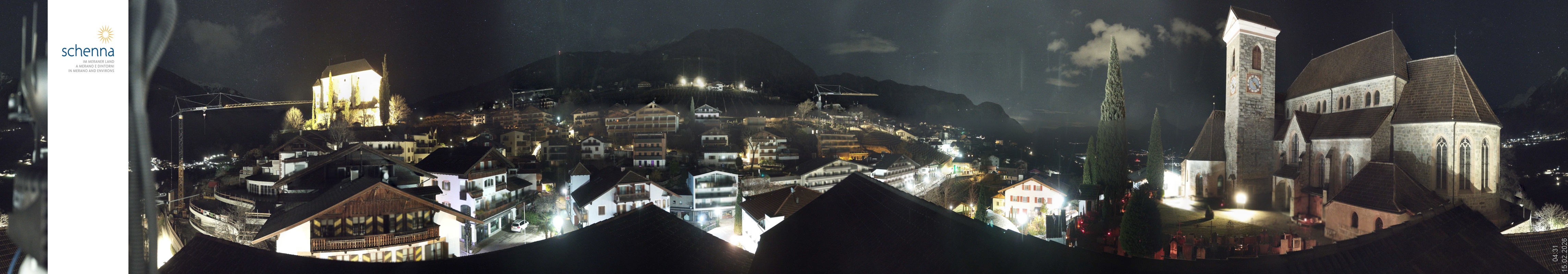 Archived image Webcam Panoramic View of Schenna