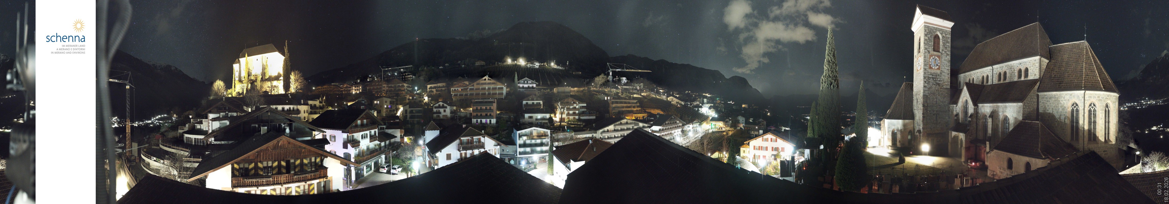 Archived image Webcam Panoramic View of Schenna