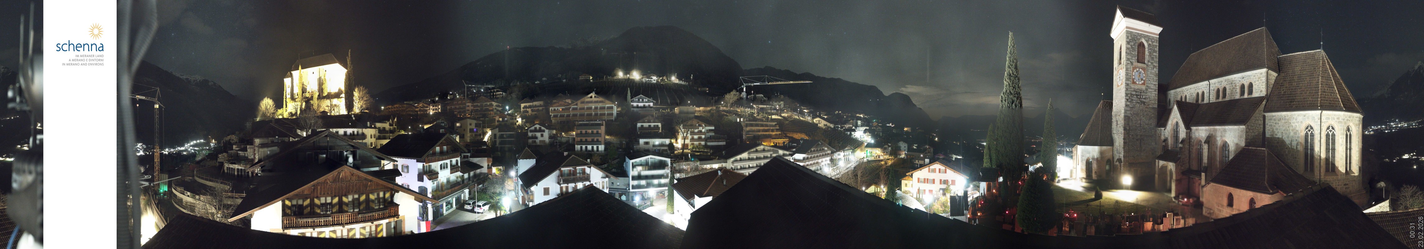 Archiv Foto Webcam Panoramablick Schenna