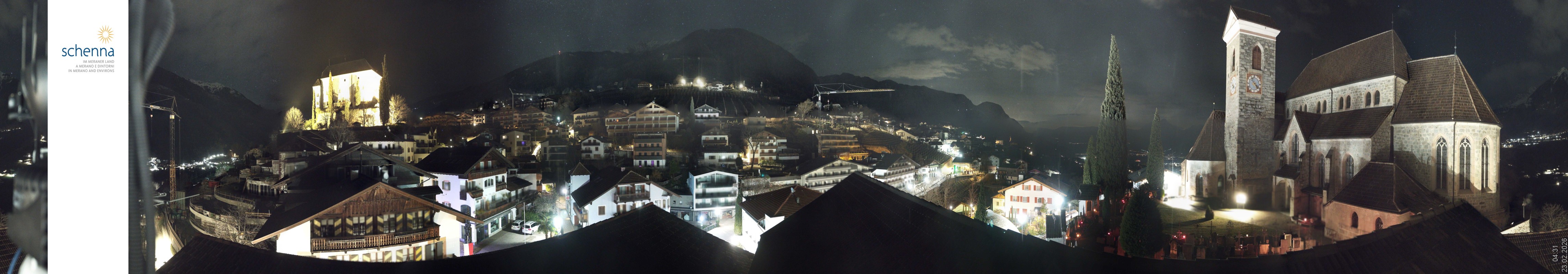 Archiv Foto Webcam Panoramablick Schenna