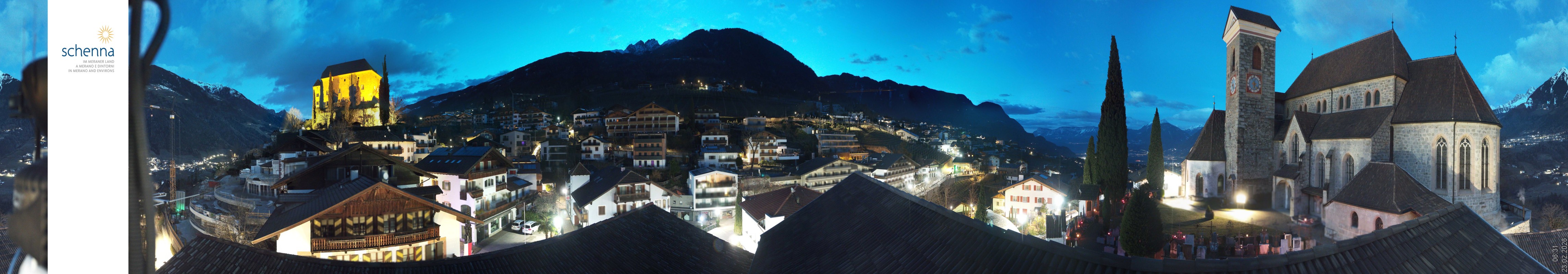 Archiv Foto Webcam Panoramablick Schenna