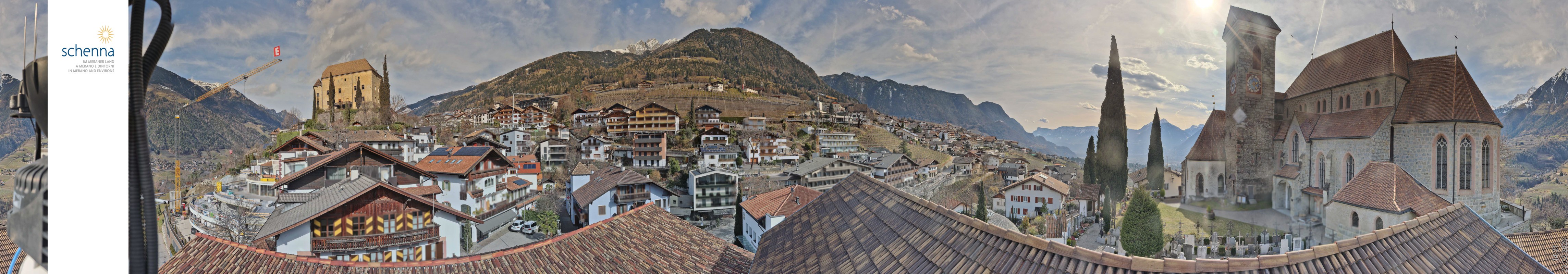 Archiv Foto Webcam Panoramablick Schenna