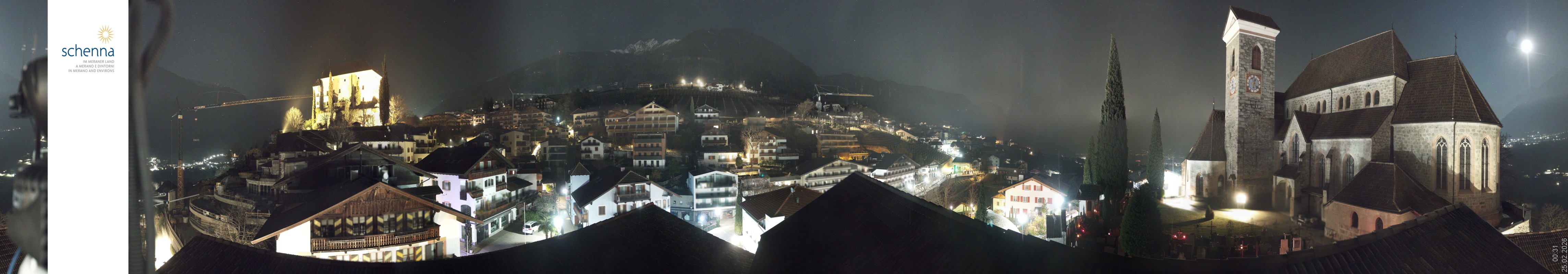 Archiv Foto Webcam Panoramablick Schenna