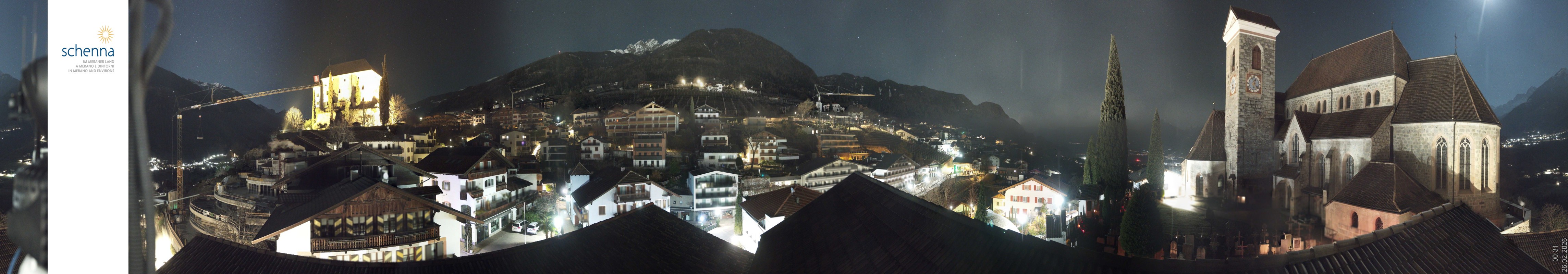 Archiv Foto Webcam Panoramablick Schenna