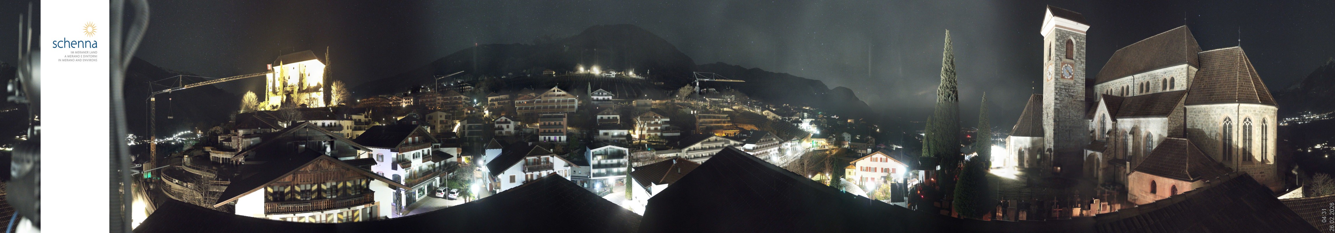 Archiv Foto Webcam Panoramablick Schenna