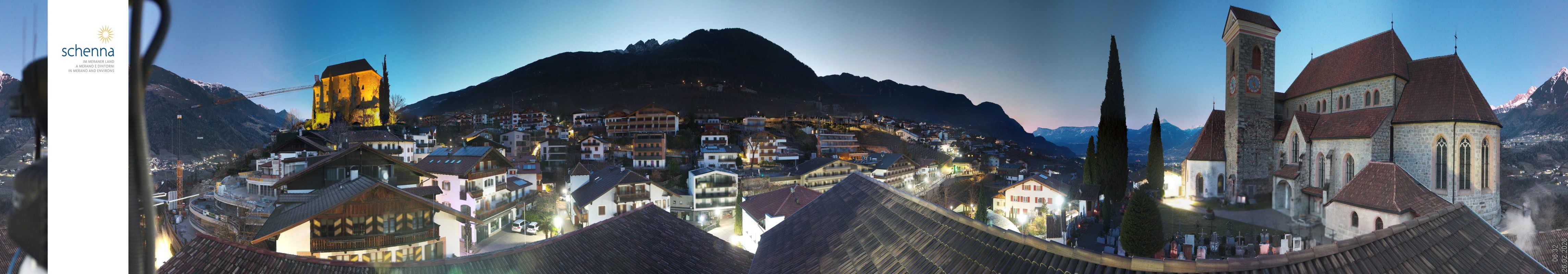 Archiv Foto Webcam Panoramablick Schenna