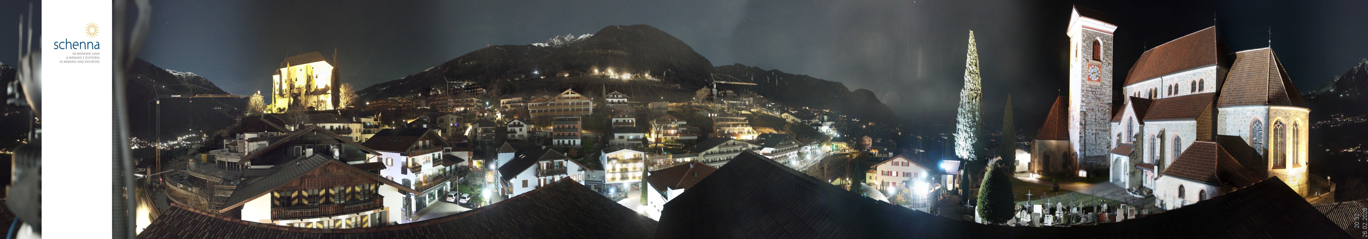 Archived image Webcam Panoramic View of Schenna