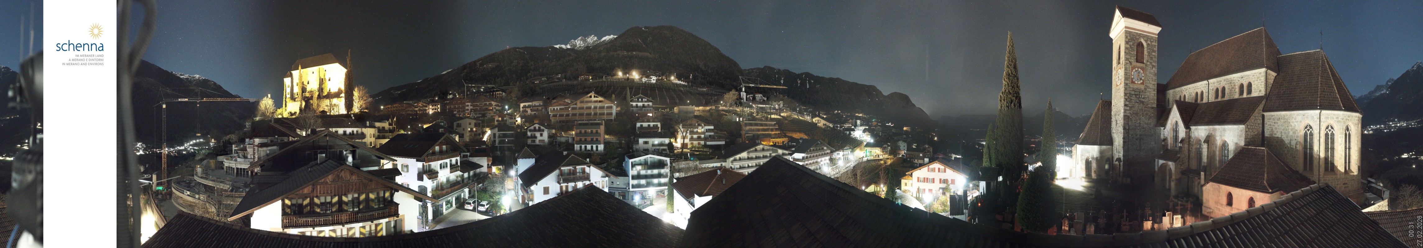 Archived image Webcam Panoramic View of Schenna