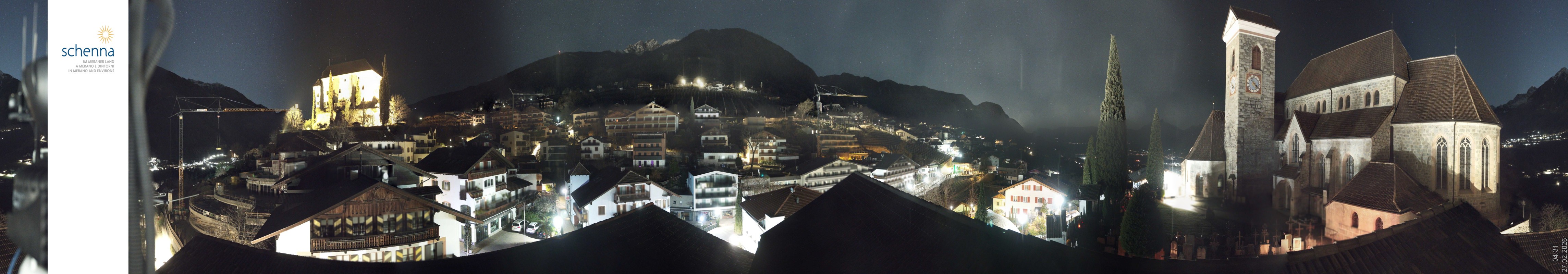 Archived image Webcam Panoramic View of Schenna