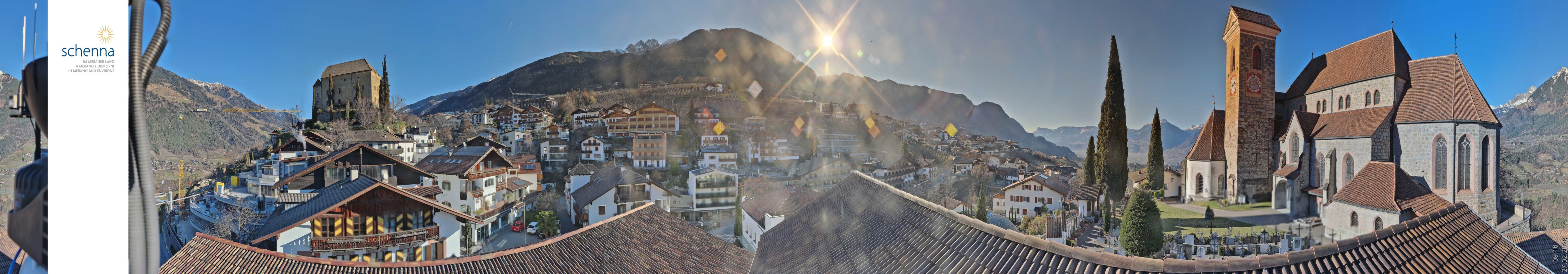 Archived image Webcam Panoramic View of Schenna
