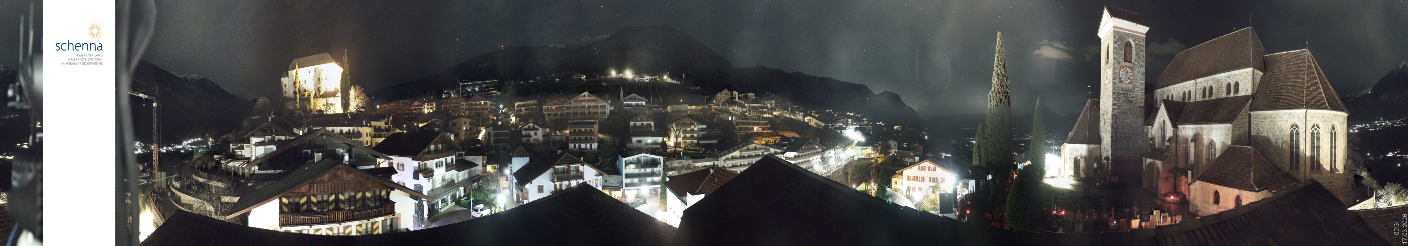 Archiv Foto Webcam Panoramablick Schenna