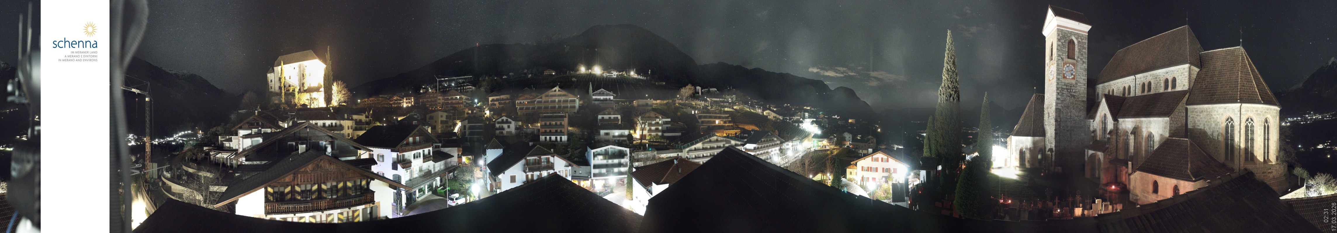 Archiv Foto Webcam Panoramablick Schenna