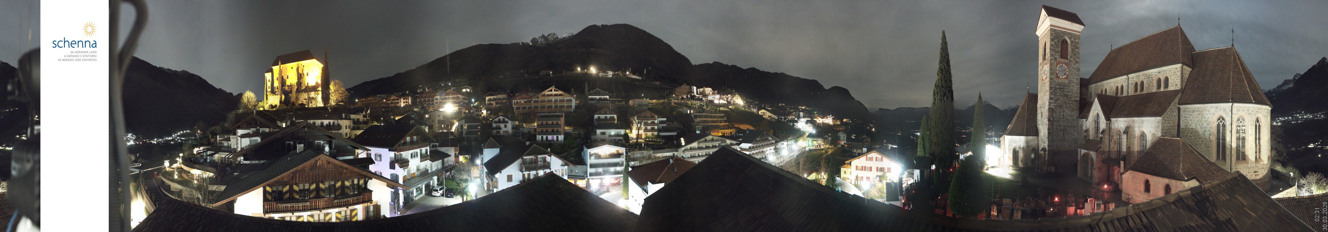 Archiv Foto Webcam Panoramablick Schenna