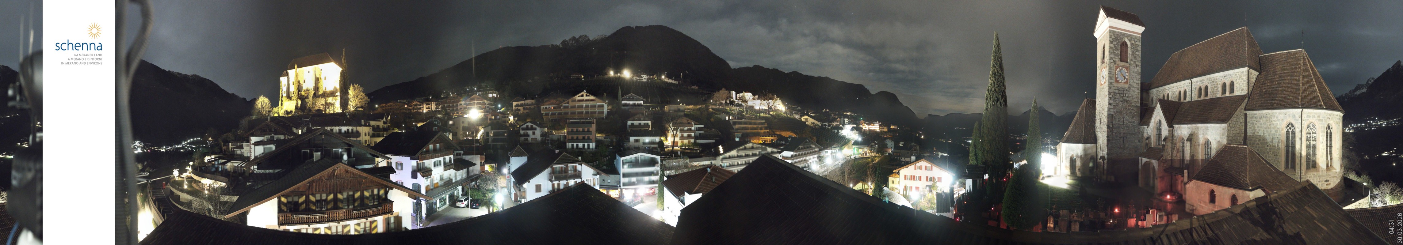 Archiv Foto Webcam Panoramablick Schenna