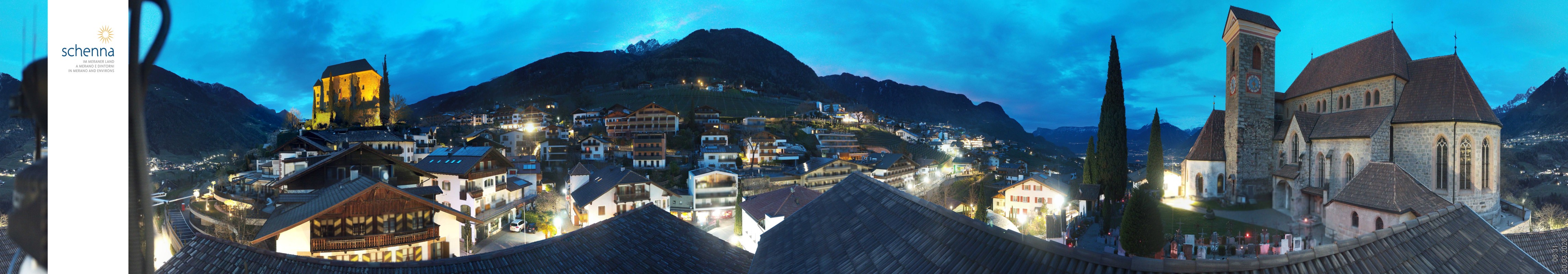 Archiv Foto Webcam Panoramablick Schenna