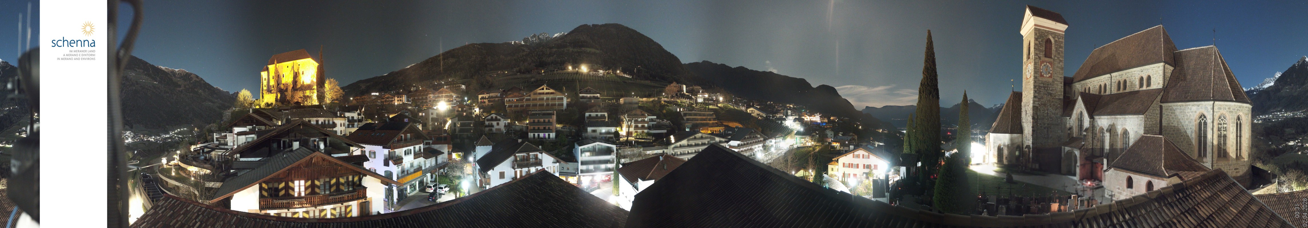 Archiv Foto Webcam Panoramablick Schenna