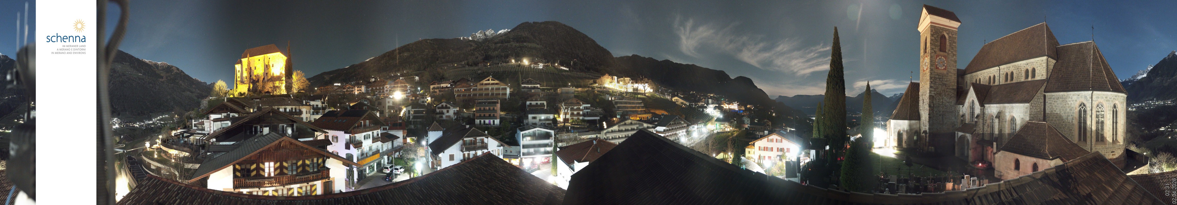 Archiv Foto Webcam Panoramablick Schenna