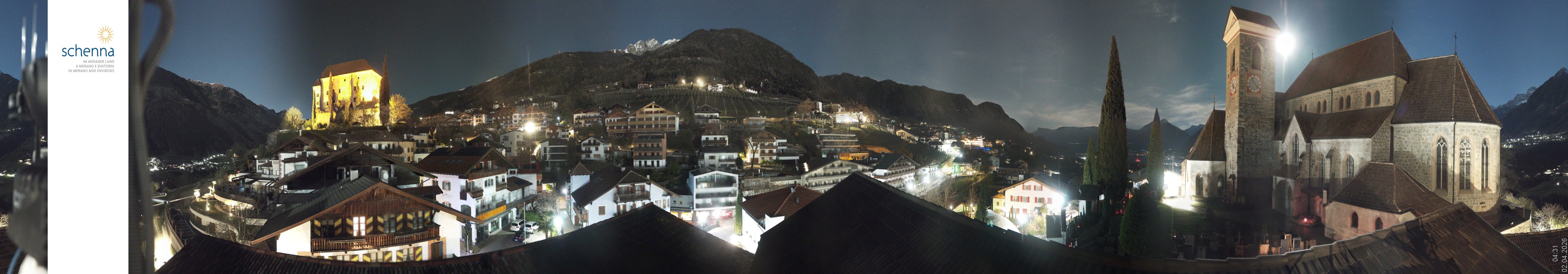 Archiv Foto Webcam Panoramablick Schenna